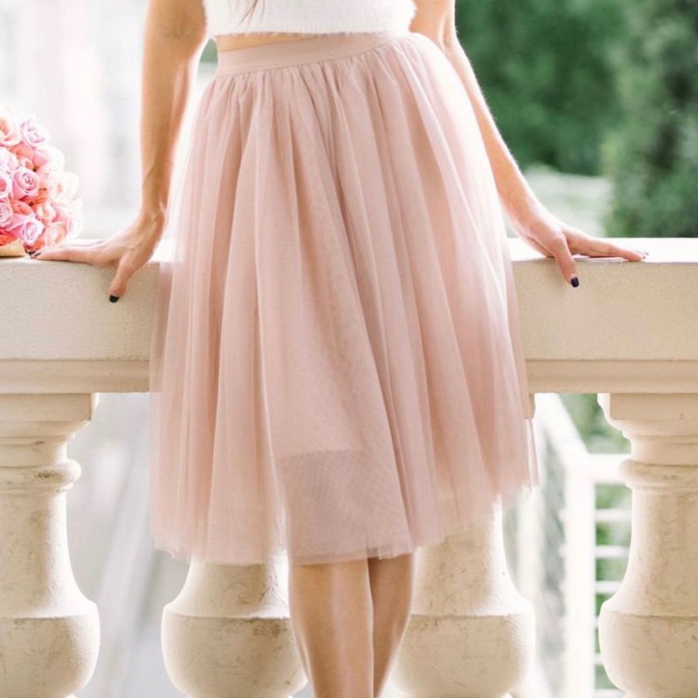 Morning lavender tulle skirt